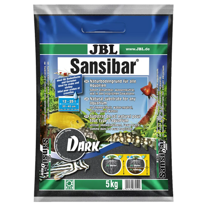 JBL Sansibar DARK 5kg – Feiner, dunkler Bodengrund für Aquarien