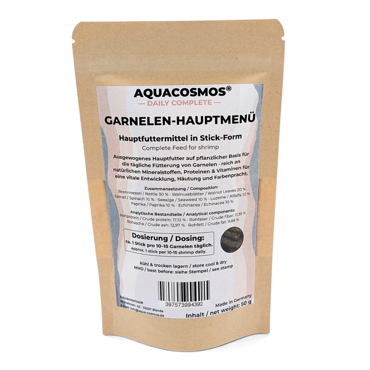 Garnelen Hauptmenü – Natürliches All in One Futterpaket