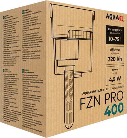Aquael FZN PRO 400: Leistungsstarker Rucksackfilter (Anhängefilter) für Aquarien & Aquascapes