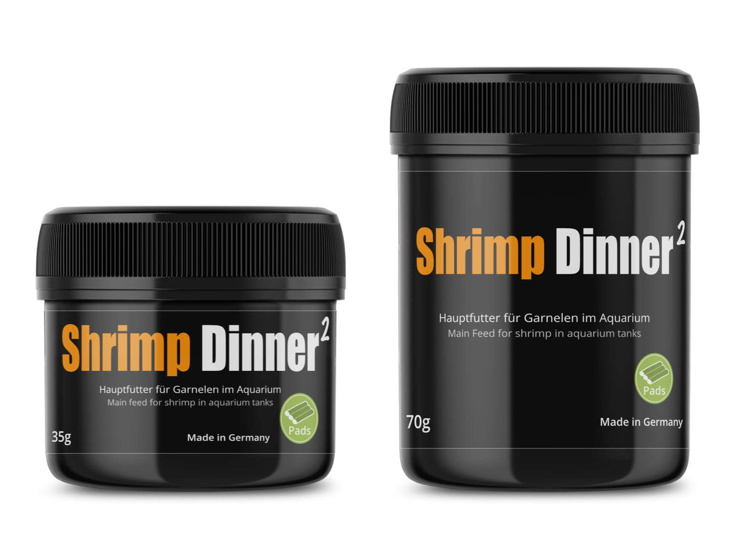 GlasGarten Shrimp Dinner 2 Pads: Hauptfutter-Pads für vitale Zwerggarnelen