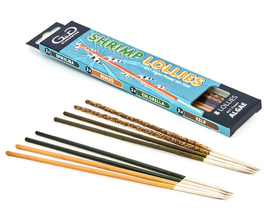 GlasGarten Shrimp Lollies 4in1 Algen Power: Der gesunde Knabberspaß für Zwergarnelen